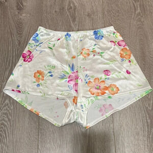 Victoria’s Secret Vintage Rare Floral Second Skin Satin Collection Bun Pant M